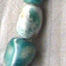 polymer clay necklace simulating nepherite jade
