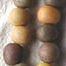 polymer clay bead necklace colored with spices